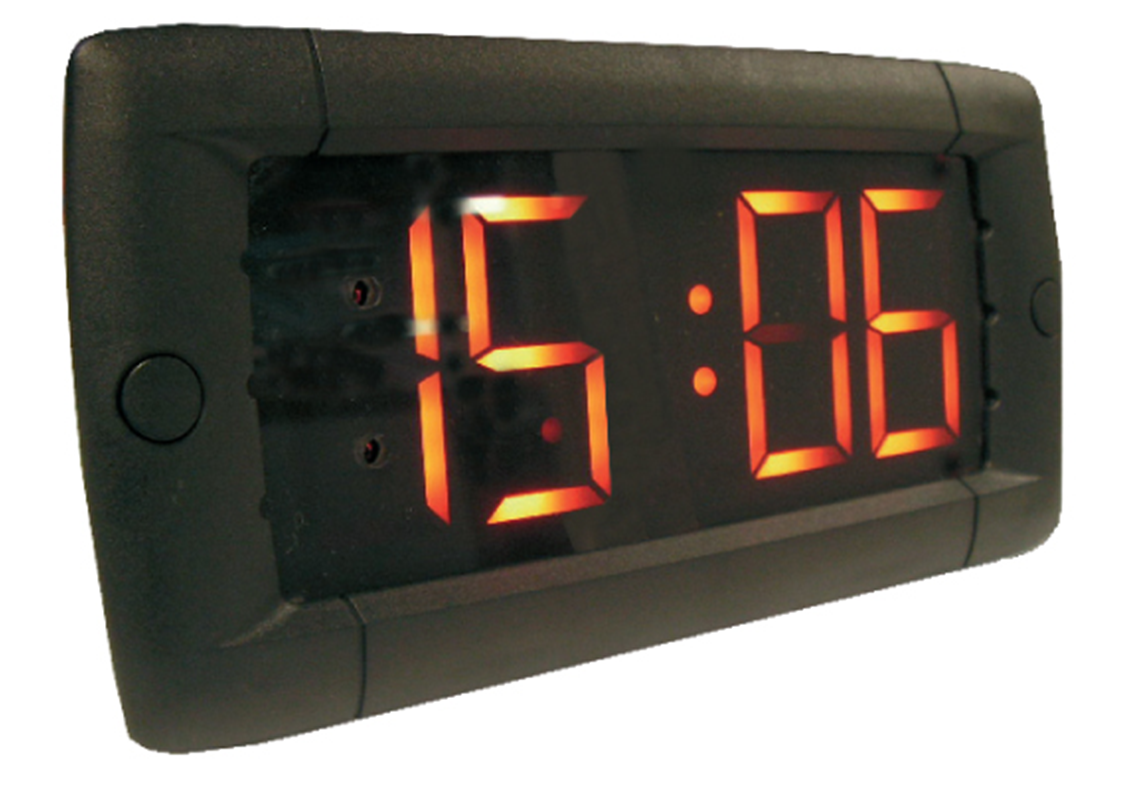 Custom-made LED clock to be fitted for bus or coach